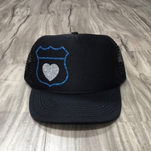 Load image into Gallery viewer, Police Badge Trucker Hat Police Wife Hat