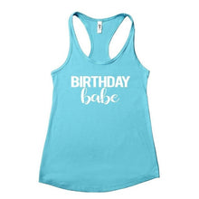 Load image into Gallery viewer, Birthday Babe Racerback Tank