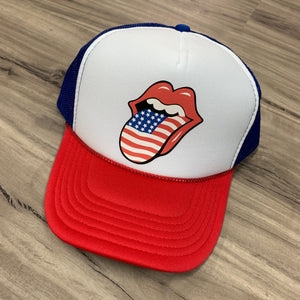 America Lips Trucker Hat
