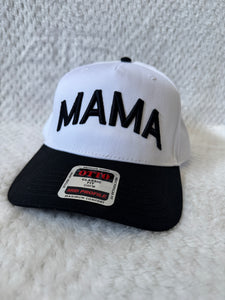 3D Puff Mama Embroidered Canvas Trucker Hat