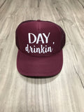 Day Drinkin' Trucker Hat Brunch River Lake Summer Trucker Hat Women's Trucker Hat Glitter Drinking Alcohol Party Hat