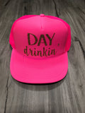 Day Drinkin' Trucker Hat Brunch River Lake Summer Trucker Hat Women's Trucker Hat Glitter Drinking Alcohol Party Hat