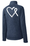 Pediatric Oncology Nurse Women's Jacket Nursing Embroidered Hospital Nursing Cancer Ribbon Heart 45