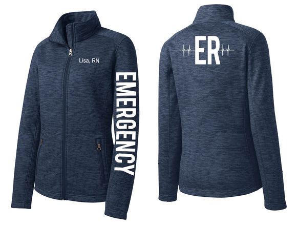 Emergency Nurse Jacket ER Department Nursing Embroidered Custom Personalized ER Tech RN 11