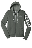 Stemi Team Cath Lab Bella Hoodie Zip Sponge Fleece Custom Embroidered Name Printed Sleeve and Back