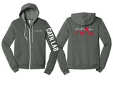 Stemi Team Cath Lab Bella Hoodie Zip Sponge Fleece Custom Embroidered Name Printed Sleeve and Back