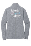 Labor and Delivery Jacket OB Anesthesia Print Embroidered Name Credentials Custom