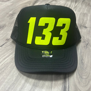 Moto Race Number Custom Number Hat Trucker Hat