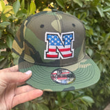 New Era Snapback with American Flag Logo