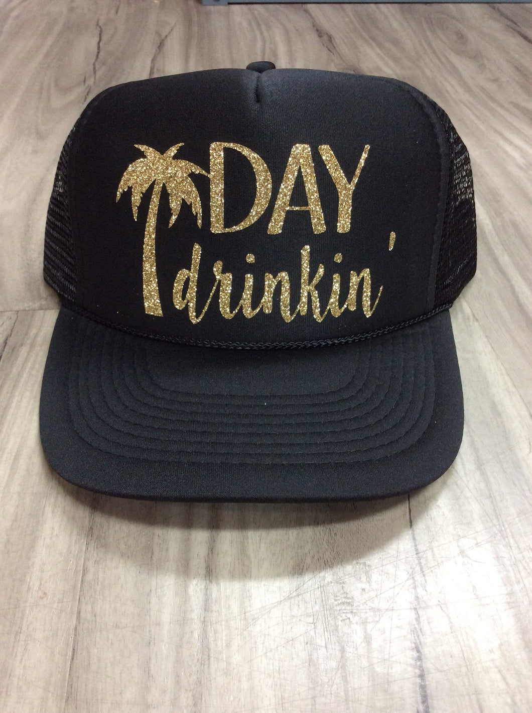 Day Drinkin' Palm Tree Trucker Hat