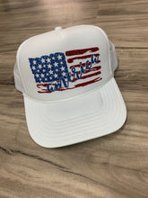 Load image into Gallery viewer, America Flag Glitter Trucker Hat